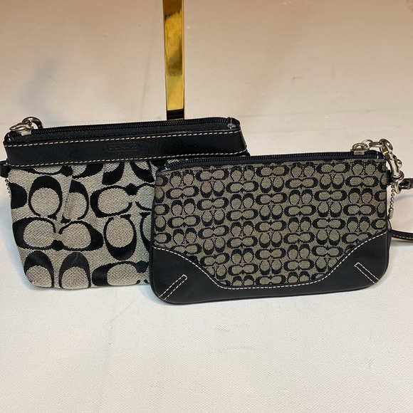 Coach Black and Gray Signature Wristlets. EUC. You get both. - Picture 3 of 15